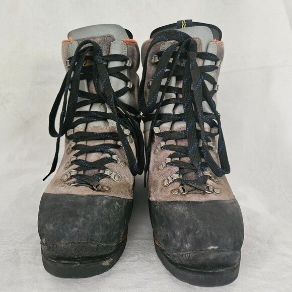 Scarpa Go Up Mountaineering Hiking Boots Gray/Orange - Vibram Sole - Picture 1 of 16